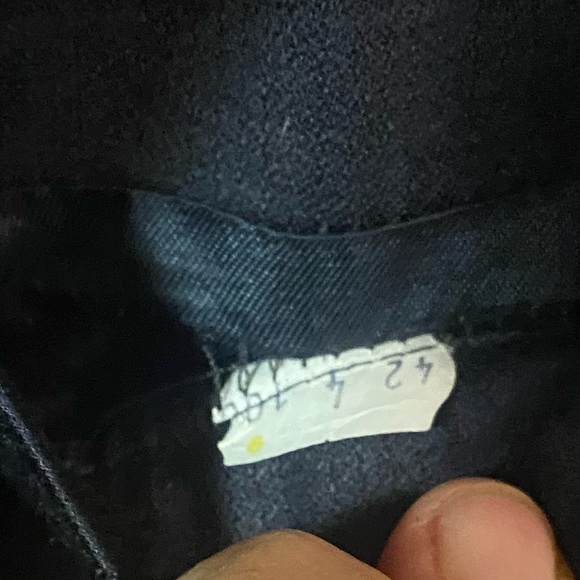 Millienium button Men’s black suit coat jacket 42 striped nwot blazer in USA - Picture 7 of 7